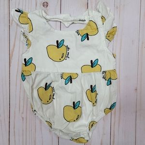 Bobora 3-6months apple baby one peice romper